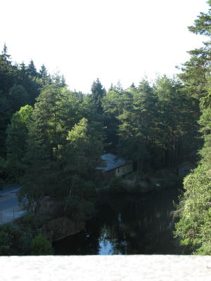 Aussicht aus dem Turmzimmer des www.steinbruchsee.de